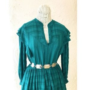 Vintage Boho Chain Concho Belt Metal Southwestern